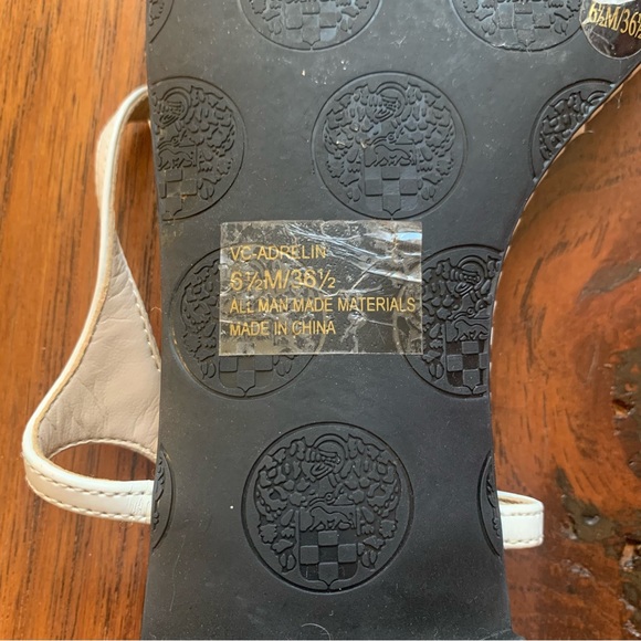 Vince Camuto Black and White Stitch Sandal- Size 6.5 - Picture 7 of 8